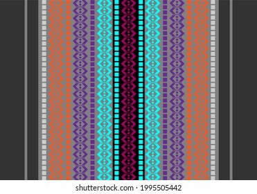 Abstract ethnic pattern. Design fabric seamless background and texture.
