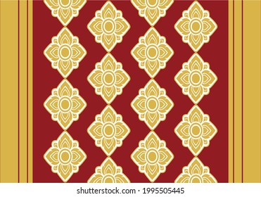 Abstract ethnic pattern. Design fabric seamless background and texture.