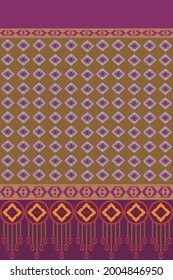Abstraktes ethnisches Muster. Design-Gewebe nahtloser Hintergrund und Textur.