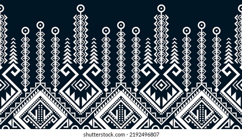 Abstrakte ethnische Muster nahtlose Design Linie weißen Aztec geometrischen Hintergrund EP.13.Vintage-Ornament-Druck. Gut geeignet für Gewebe und Textilien, Tapeten, Verpackungen