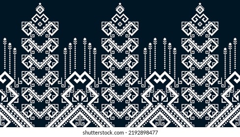 Abstrakte ethnische Muster nahtlose Design Linie weißen Aztec geometrischen Hintergrund EP.15.Vintage-Ornament-Druck. Gut geeignet für Gewebe und Textilien, Tapeten, Verpackungen