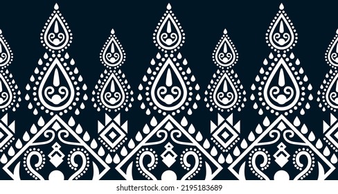 patrón étnico abstracto línea de diseño sin fisuras fondo geométrico azteca blanco EP.25.Impresión de ornamento vintage. Ideal para tejidos y textiles, papel pintado, embalaje