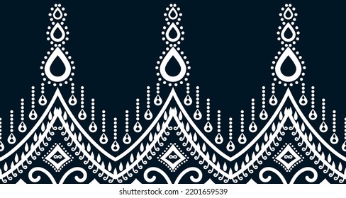 abstract ethnic pattern seamless design line white Aztec geometric background EP.51.Vintage ornament print. Great for fabric and textile, wallpaper, packaging