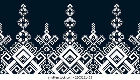 patrón étnico abstracto línea de diseño sin fisuras fondo geométrico azteca blanco EP.50.Impresión de ornamento vintage. Ideal para tejidos y textiles, papel pintado, embalaje