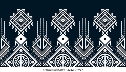 patrón étnico abstracto línea de diseño sin fisuras fondo geométrico azteca blanco EP.94.Impresión de ornamento vintage. Ideal para tejidos y textiles, papel pintado, embalaje