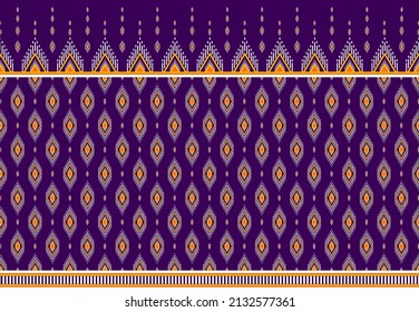 Resumen del patrón étnico tradicional. Patrón geométrico en las tribus. Diseño para fondo, papel pintado, ilustración vectorial, textil, tela, ropa, batik, alfombra, bordado.
