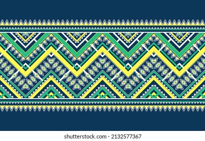 Abstract ethnic pattern traditional. Geometric pattern in tribal. Border decoration. Design for background, wallpaper, vector illustration, textile, fabric, clothing, batik, carpet, embroidery.