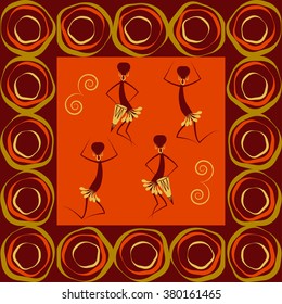 Abstract ethnic pattern, tribal background. Vector illustration. eps10