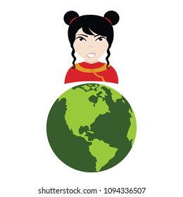 Abstract ethnic person