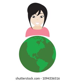 Abstract ethnic person