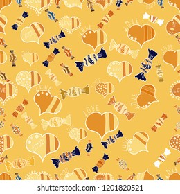 Abstract ethnic raster seamless pattern. Tribal art boho print, vintage flower background. Background texture, wallpaper, floral theme in purple, gray and green colors.