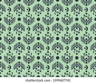 Abstract ethnic retro repeating abstract ,texture Geometric fabric Vector oriental, pattern Abstract geometric,embroidery, fabric illustration embroidery


