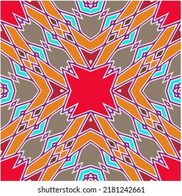 Abstract ethnic rug ornamental seamless pattern.Perfect for fashion, textile design, cute themed fabric, on wall paper, wrapping paper, fabrics and home decor.