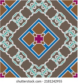 Abstract ethnic rug ornamental seamless pattern.Perfect for fashion, textile design, cute themed fabric, on wall paper, wrapping paper, fabrics and home decor.