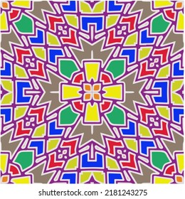 Abstract ethnic rug ornamental seamless pattern.Perfect for fashion, textile design, cute themed fabric, on wall paper, wrapping paper, fabrics and home decor.