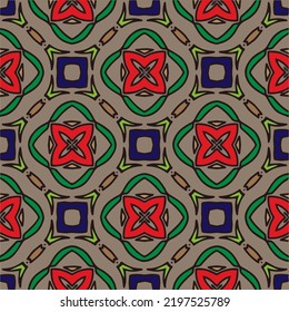 Abstract ethnic rug ornamental seamless pattern.Perfect for fashion, textile design, cute themed fabric, on wall paper, wrapping paper, fabrics and home decor.
