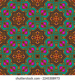 Abstract ethnic rug ornamental seamless pattern.Perfect for fashion, textile design, cute themed fabric, on wall paper, wrapping paper, fabrics and home decor.