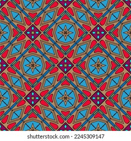 Abstract ethnic rug ornamental seamless pattern.Perfect for fashion, textile design, cute themed fabric, on wall paper, wrapping paper, fabrics and home decor.