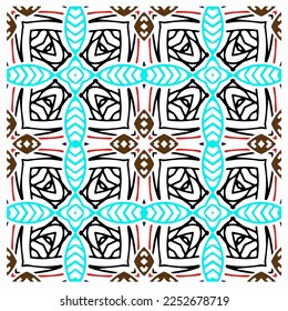 Abstract ethnic rug ornamental seamless pattern.Perfect for fashion, textile design, cute themed fabric, on wall paper, wrapping paper, fabrics and home decor.