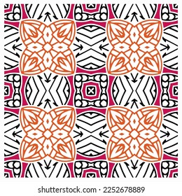 Abstract ethnic rug ornamental seamless pattern.Perfect for fashion, textile design, cute themed fabric, on wall paper, wrapping paper, fabrics and home decor.