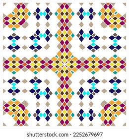 Abstract ethnic rug ornamental seamless pattern.Perfect for fashion, textile design, cute themed fabric, on wall paper, wrapping paper, fabrics and home decor.