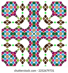 Abstract ethnic rug ornamental seamless pattern.Perfect for fashion, textile design, cute themed fabric, on wall paper, wrapping paper, fabrics and home decor.
