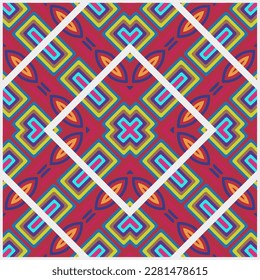 Abstract ethnic rug ornamental seamless pattern.Perfect for fashion, textile design, cute themed fabric, on wall paper, wrapping paper and home decor.