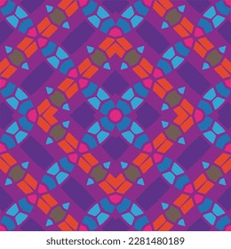 Abstract ethnic rug ornamental seamless pattern.Perfect for fashion, textile design, cute themed fabric, on wall paper, wrapping paper and home decor.
