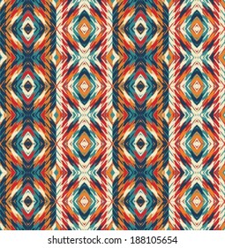 abstract ethnic seamless fabric pattern 