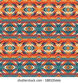 abstract ethnic seamless fabric pattern 