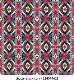 abstract ethnic seamless fabric pattern 