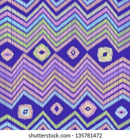 Abstract Ethnic Seamless Geometric Pattern. Vector Illustration