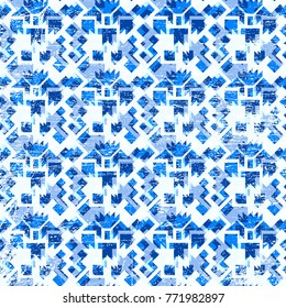 Abstract Ethnic Seamless Geometric Pattern. Vector Illustration
