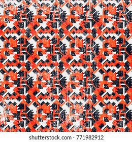 Abstract Ethnic Seamless Geometric Pattern. Vector Illustration