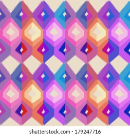 Abstract ethnic seamless pattern background