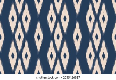 Abstract ethnic seamless pattern ornamental. Festive colorful background design, Folk print. ikat pattern