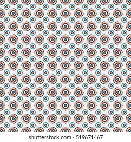 Abstract ethnic seamless pattern in style of primitive culture. Endless background.