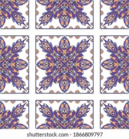 Abstract ethnic seamless pattern. Tribal art boho print, hand drawn ornament. Background texture, wallpaper, wrapping.