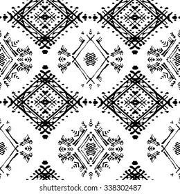 Abstract ethnic seamless pattern. Tribal art print. Background texture, wallpaper, wrapping