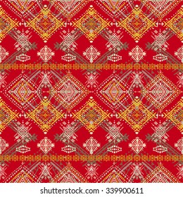 Abstract ethnic seamless pattern. Tribal art print. Background texture, wallpaper, wrapping