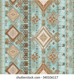 Abstract ethnic seamless pattern. Tribal art print. Background texture, wallpaper, wrapping
