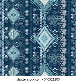 Abstract ethnic seamless pattern. Tribal art print. Background texture, wallpaper, wrapping