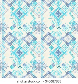 Abstract ethnic seamless pattern. Tribal art print. Background texture, wallpaper, wrapping