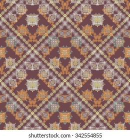 Abstract ethnic seamless pattern. Tribal art print. Background texture, wallpaper, wrapping