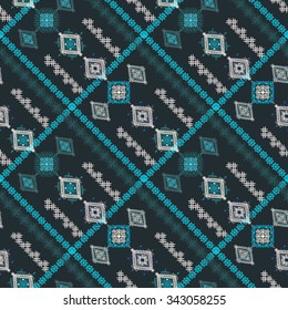 Abstract ethnic seamless pattern. Tribal art print. Background texture, wallpaper, wrapping