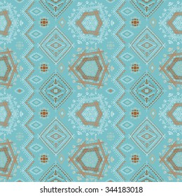 Abstract ethnic seamless pattern. Tribal art print. Background texture, wallpaper, wrapping