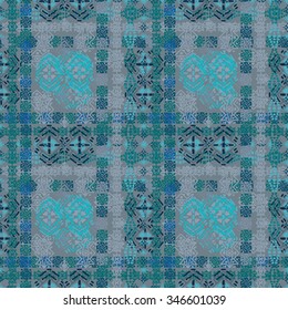 Abstract ethnic seamless pattern. Tribal art print. Background texture, wallpaper, wrapping