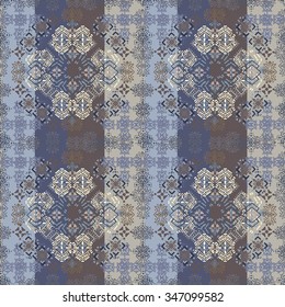 Abstract ethnic seamless pattern. Tribal art print. Background texture, wallpaper, wrapping