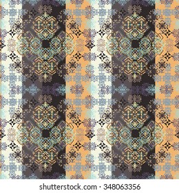Abstract ethnic seamless pattern. Tribal art print. Background texture, wallpaper, wrapping