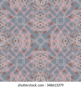 Abstract ethnic seamless pattern. Tribal art print. Background texture, wallpaper, wrapping